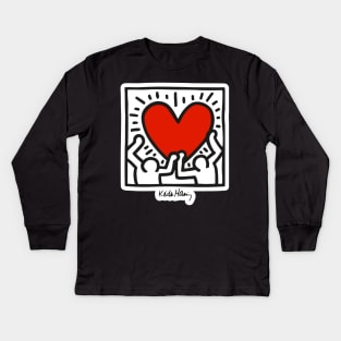 LOVE KEITH HARING Kids Long Sleeve T-Shirt